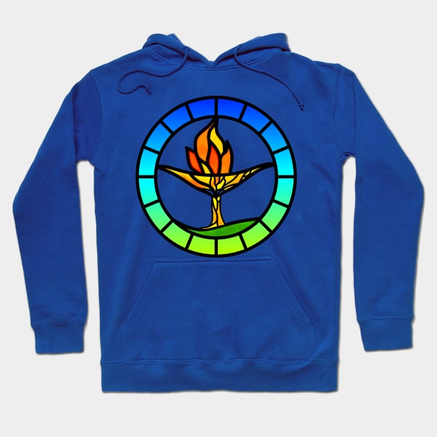 Stained Glass Chalice Tree Hoodie by IAmUU